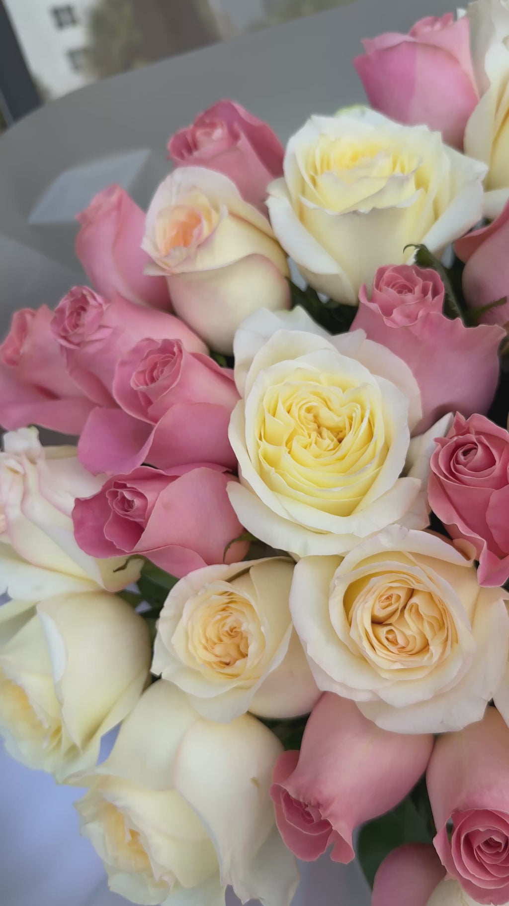 WHITE & PINK ROSES